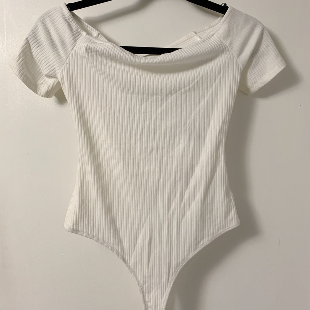 Forever 21 Ribbed Tie-Back Bodysuit - Picture 4 of 5
